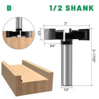 1/2 Shank แผงประตูเครื่องตัด Slab Flattening Router Bits กาวตัดเครื่อง Milling Cutter ชุดสำหรับไม้เครื่องตัดไม้