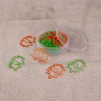 Orange Color Hedgehog Paper Clip Cartoon Paper Clip Trumpet Green Color Paper Clip Bookmark Kawaii Stationery Kawaii Accessories