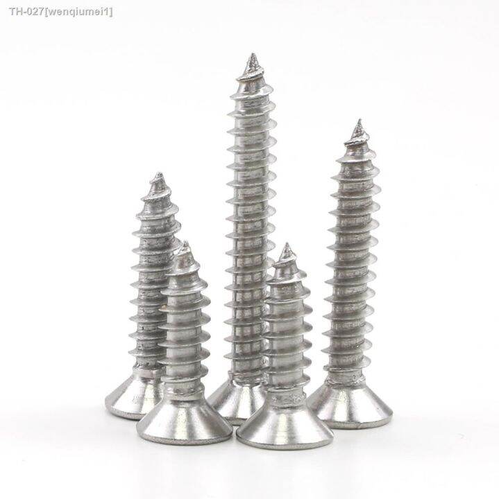 juidinto-cross-flat-head-self-tapping-screw-m1-2-m1-4-m1-7-m2-m2-3-m3-m4-2-m4-m5-m6-stainless-steel-phillips-for-sheet-metal