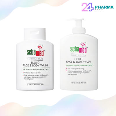 ครีมอาบน้ำเหมาะสำหรับผิวบอบบางแพ้ง่ายและผู้มีปัญหาผิว SEBAMED Liquid Face &amp; Body Wash (200ml / 400ml)