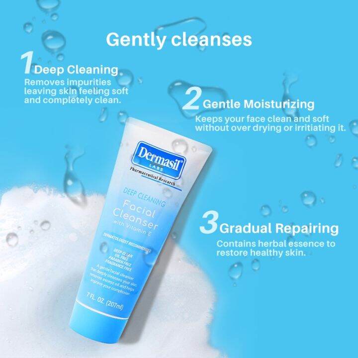 Dermasil Facial Cleanser Deep Cleaning With Vitamin E Hydrating Amino