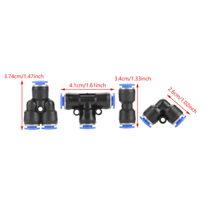 ชุดขั้วต่อนิวเมติก-40-ชิ้น-1-4-สายยางลม-quick-connect-อุปกรณ์นิวเมติก-ขั้วต่อแบบกดแบบนิวเมติก-air-push-quick-ฟิตติ้ง-4-รูปร่างสำหรับท่อลม-เครื่องมือนิวเมติก