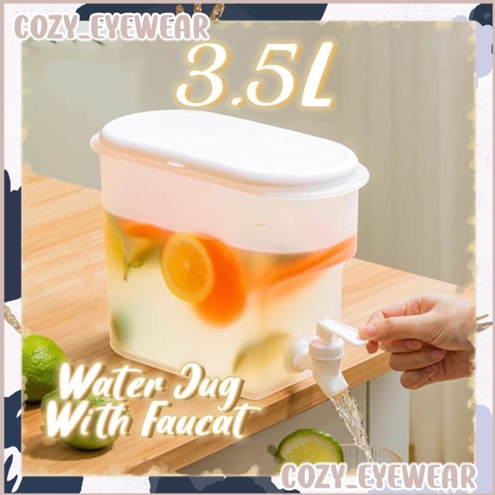 3.5L Fridge Cold Water Juice Dispenser  Juice dispenser, Drink dispenser, Drink  containers