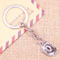 New Fashion Keychain 23x13mm cowboy hat Pendants Men Jewelry Car Chain Holder Souvenir