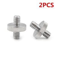 2PCS 1/4 quot; 1/4 quot; Male To 1/4 quot; Male Threaded Screw Adapter Threaded Screw Photo Accessories