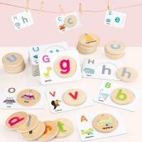 【CW】 Kids Early Education Alphabet Card Letters Matching Game English Baby Teaching Aids