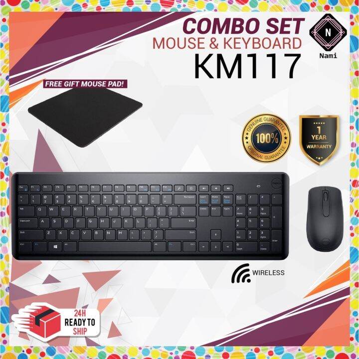 Dell Wireless Keyboard and Mouse Combo KM117 Original (Double Bubble