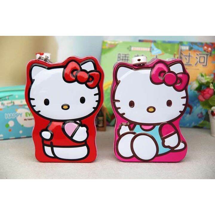 Hello Kitty Coin Bank with handle and padlock savings bank | Lazada PH