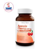 VISTRA Acerola Cherry 1000mg 100 เม็ด วิสทร้า อะเซโรลาเชอร์รี่ 1000 มก. วิตามินซีสกัดจากธรรมชาติ100%