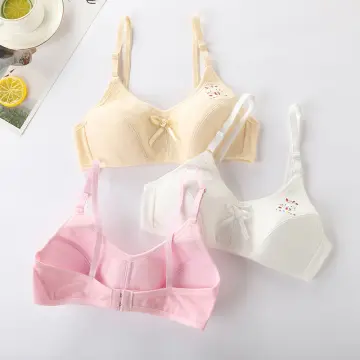 CARMELO 3PCS COTTON FABRIC BABY BRA FOR TEENS 8-14 YEARS OLD