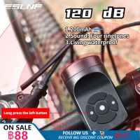 ESLNF 120 Db จักรยานอิเล็กทรอนิกส์ดังฮอร์น น้ำซึมผ่านเตือนความปลอดภัยรถจักรยานไฟฟ้าปลุกแหวนเบลล์ USB H Andlebar ชาร์จขี่จักรยานอุปกรณ์