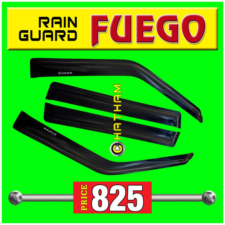 Rain Guard for Isuzu Fuego ( Window Door Sun Visor ) Lazada PH
