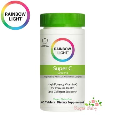 Rainbow Light Super C 1000 mg 60 Tablets วิตามินซี 1000 มก. 60 เม็ด