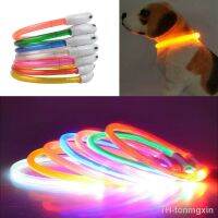 Multicolor LED Pet Dog Collar Cat Puppy Necklace Adjustable USB Rechargeable Cuttable Neck Ring Safety Night Glowing Waterproof