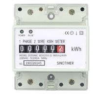 1 PCS Electric Single Phase Two Wire Energy Meter KWh Counter AC 220V Consumption Analog Electricity Wattmeter (A)