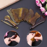 Resin Beeswax Gua Sha Massage Scraping Face Neck Massager Comb Relaxing