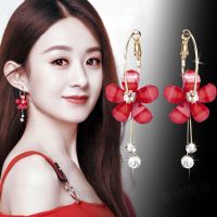 925 Silver Earrings Womens Net Red Versatile Earrings Earstuds Small and Exquisite Resin Flower Earrings New Earrings Wholesale CSF1