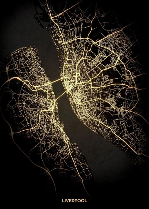 nordic-black-gold-city-map-wall-art-ปารีสลอนดอนพิมพ์ผ้าใบนิวยอร์กสำหรับตกแต่งห้องนั่งเล่นอย่างมีสไตล์