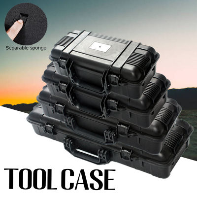 4 Sizes ToolBox Multifunction Waterproof Case Anti-fall Safety Instrument Hard Case Professional Complete Tool Box Plastic Hardware Storage Box Household Repair Tool Case Outdoor Protable Tool Case With Sponge
