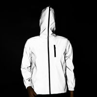 2022 New Spring Autumn Men Reflective Jackets Waterproof Jackets Mens Woman Hip Hop Loose Hooded Windbreaker Coat Jackets 5XL