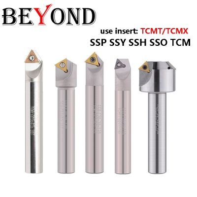 【CW】 BEYOND SSH SSO 15 45 60 30 C12-20-110 Chamfer Milling Cutter End Mill Burr Inserts TCMX TCMT Shank