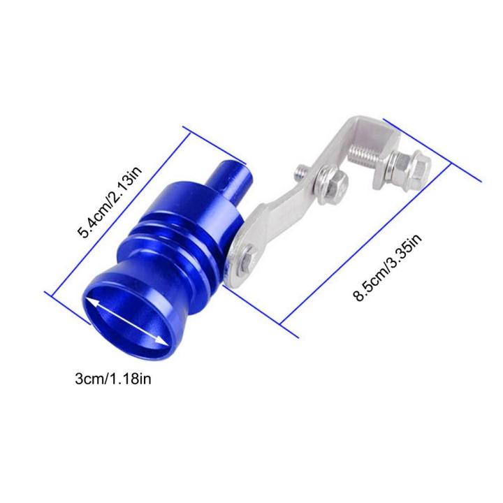 Blue XL Blue XL 1Pc Universal Car Turbo Sound Whistle Car Turbo Muffler  Sound Simulator Vehicle Refit Device Exhaust Pipe Turbo Voices Whistles