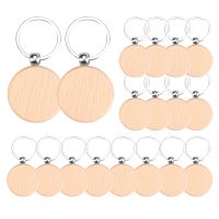 100 Pieces Wooden Keychain Blanks Diy Wooden Keychain Blanks Unfinished Wooden Key Ring Key Tag A