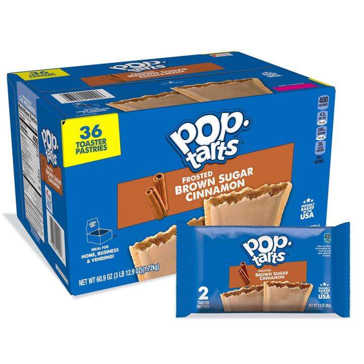 Kellogg's Pop Tarts Frosted Brown Sugar Cinnamon, 36 Ct | Lazada PH