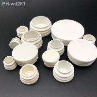 40Pcs White Black Plastic Blanking End Caps Round Pipe Tube Cap Insert Plugs Bung For Furniture Table Chair Foot Pad Protectors