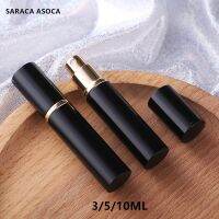 20pcs/lot 3ml 5ml 10ml BLACK metal shell glass tank empty man spary perfume cosmeti Bottle atomizer makeup refillable bottles