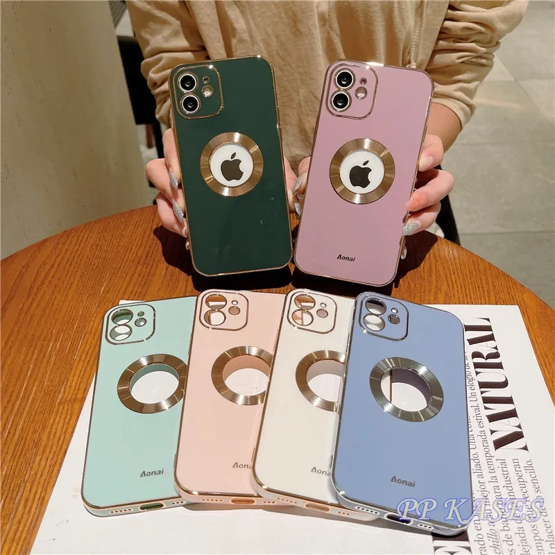 12 Pro Case Luxury Cc Gold Plated Diamond Electroplate Silicone Cover For  Iphone 13 Pro Max 8 Plus 7 Xr Xs X Se 11 Pro Max Cases - Mobile Phone Cases  & Covers - AliExpress