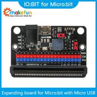 บอร์ดขยาย Emakefun สําหรับ Micro: bit GPIO Expansion Python IO: bit 5V พร้อม On Board Passive Buzzer