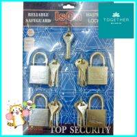 กุญแจมาสเตอร์คีย์ ISON MK877CP40/4 40 มม. แพ็ก 4 ชิ้นMASTER KEYED PADLOCK ISON 877CP40/4 40MM 4EA/SET **ขายดีที่สุด**