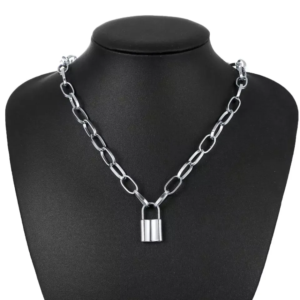 5pcs Girls Lock & Key Pendant Necklace