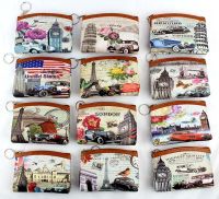 ┅✶✼ Vintage Eiffel Tower Coin purses Girl Big Ben change purse Women zipper coin bag Lady zero wallet Female Kidss pouch