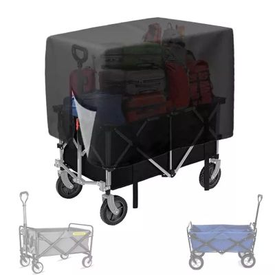 Folding Waggon Cover Collapsible Cart Cover Heavy Duty Protective Cover 38 L X 22 W X 20 H 600D Oxford Waggon Rain Cover