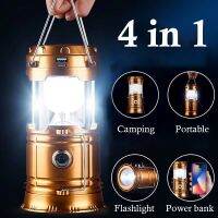 Solar LED Portable Lantern Telescopic Torch Lamp Multi-function Outdoor Camping Emergency Tent Lamp Outdoor Lighting