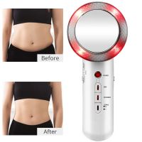 ZZOOI 3 in 1 EMS Ultrasound Cavitation Device Electric Body Slimming Massager Galvanic Infrared Ultrasonic Weight Loss Facial Lifting