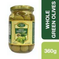 Inter product ?(2Pcs) Virginia Green Garden Whole Green Olives 360g ++ เวอร์จีเนียกรีนการ์เด้น มะกอกเขียว เต็มเม็ด 360g