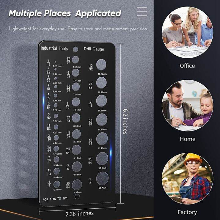 drill-bit-gauge-1-16-inch-to-1-2-inch-screw-size-and-thread-gauge-inches-and-decimal-drill-gauge-drill-bit-size-guide
