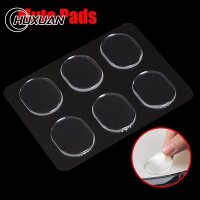 【hot】◕❡❇  6Pcs Adhesive Door Stopper Rubber Damper Buffer Cabinet Bumpers Silicone Cushion 3.3x2.6cm