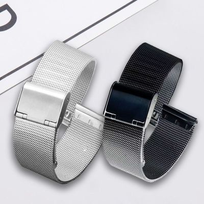 Milanese Stainless Steel Watch Strap Band 14mm 16mm 18mm 20mm 22mm Watchband for Samsung Galaxy Watch Straps
