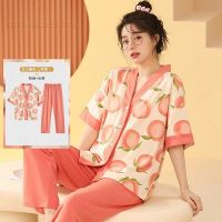 Spring Cartoon Nightwear Kawaii Girls Young Womens Pajama Sets Pyjamas Femme Sleepwear Female Loungewear Pijama Mujer Homewear