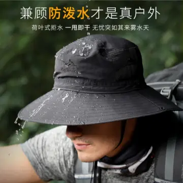 Cheap Breathable Fishing Sun Hat UV Protection Alpine Hat Sunshade Cap  Anti-mosquito Cap Men