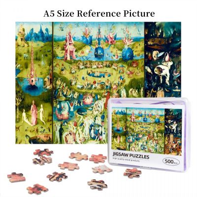 Bosch - The Garden Of Earthly Delights Wooden Jigsaw Puzzle 500 Pieces Educational Toy Painting Art Decor Decompression toys 500pcs