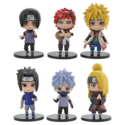 ZZOOI Cute Toys Naruto Anime Figure Minato Naruto Kakashi Action Figures Doll Sasuke Itachi Kawaii Lovely Models Collection Gifts Toys