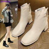 CODSheng luo Size 34-43 Large size women s shoes 41 white short boots thin thin boots new mid-heel net red breathable Martin boots thin 42