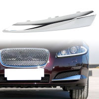 1Pcs Chrome Car Front Bumper Grille ABS Decorative Molding Trim Left Side For Jaguar XF 2012 2013 2014 2015