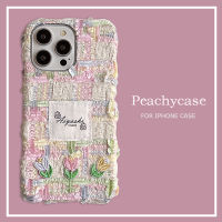 เคสโทรศัพท์ผ้าดอกไม้ที่มีสีสัน INS ใช้ได้กับ iPhone 15 14 13 12 Pro Max 11 13เคสโทรศัพท์มือถือกันกระแทกเคสหลัง PC แบบแข็ง