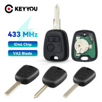 KEYYOU ID46 PCF7961กุญแจรถระยะไกลสำหรับซีตรอง C1 C2 C3 Saxo Picasso Xsara สำหรับเปอโยต์106 206 306 307 107 207 407พันธมิตร